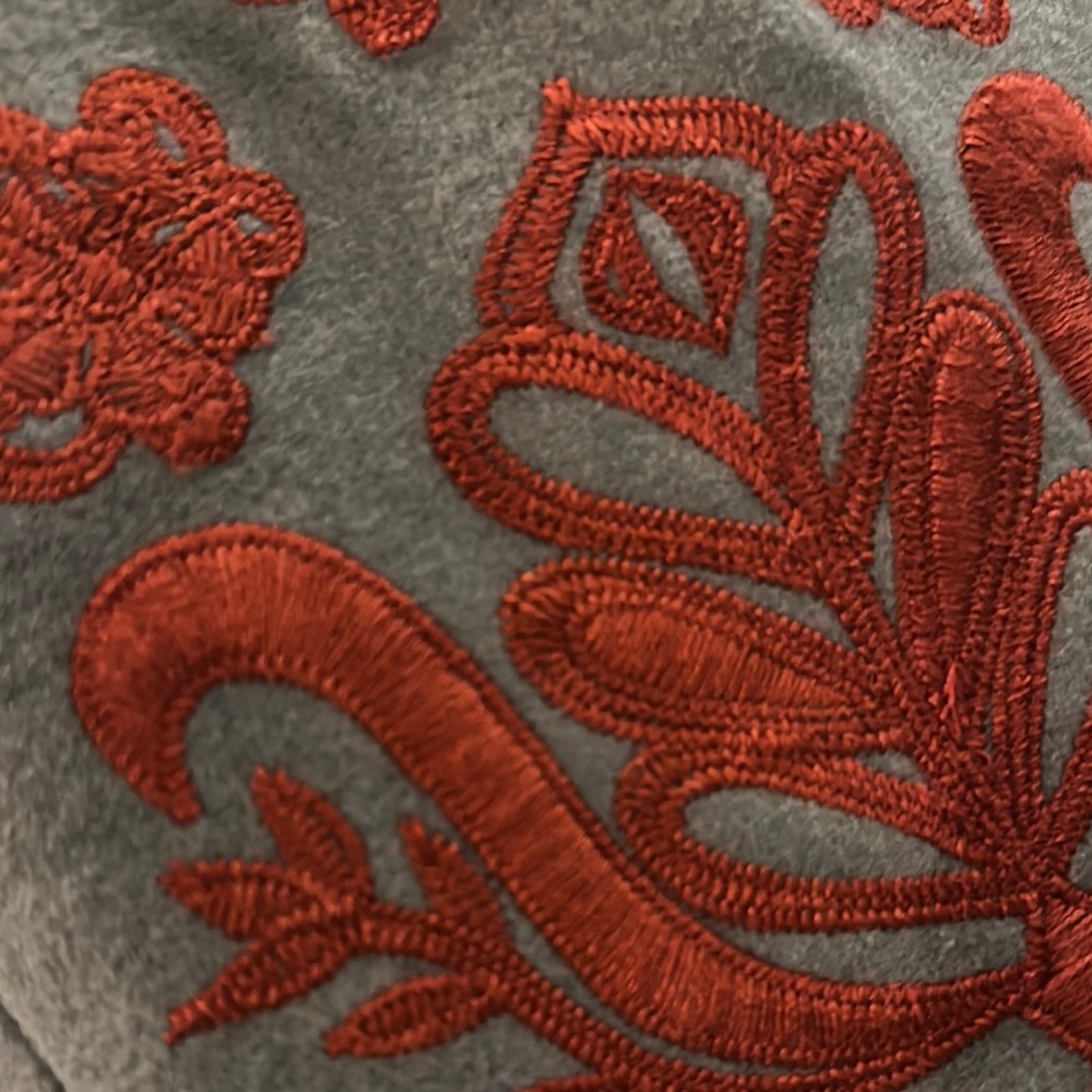 Embroidered Boho-Chic Wool Blend Jacket - Unique!! - image 3